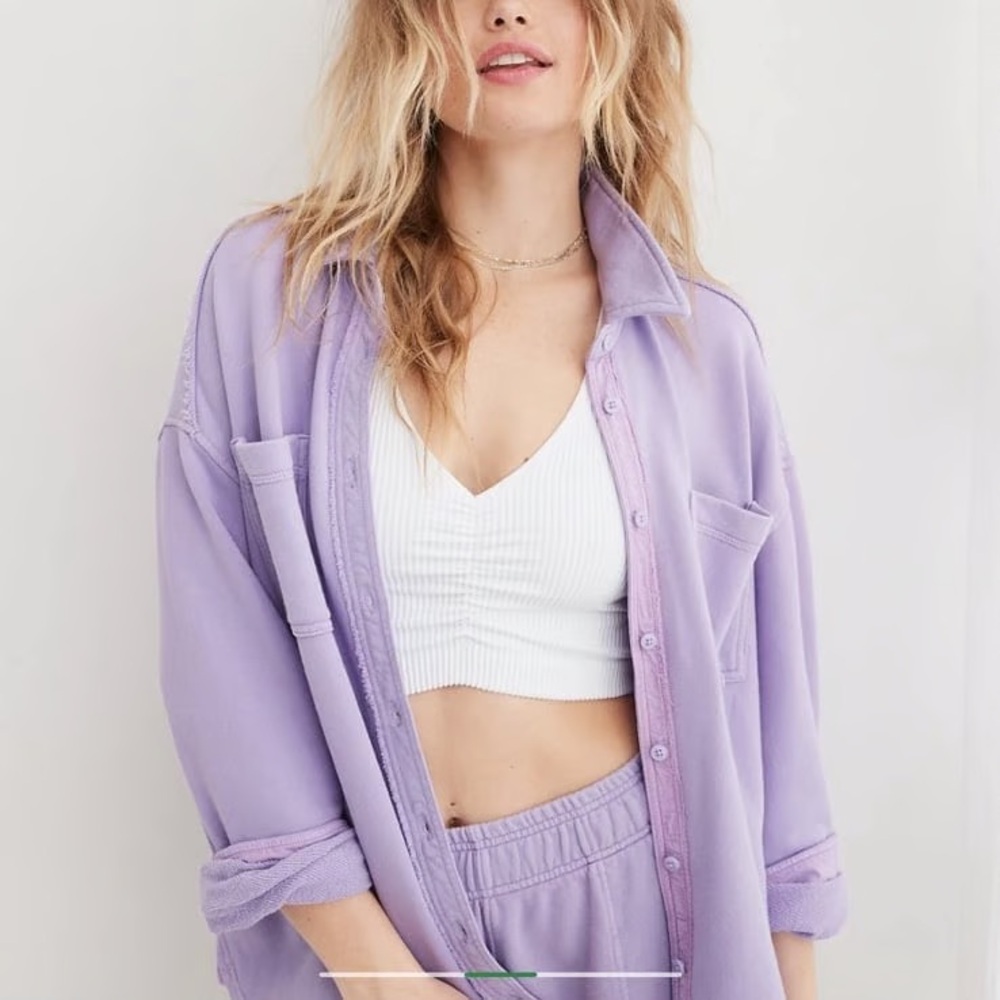 Aerie Lumberjane Fleece Shirt